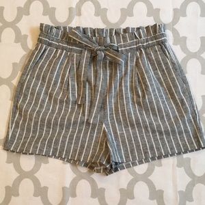 NWT EXPRESS HIGH WAISTED STRIPED SHORTS